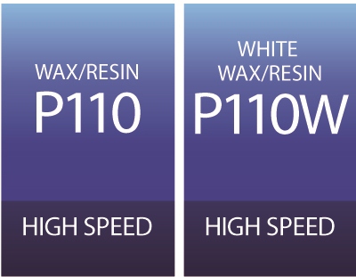 P110 y P110w ribbon o cinta de transferencia termica cera/resina in line P110 y P110w ribbon o cinta de transferencia termica cera/resina in line alta velocidad